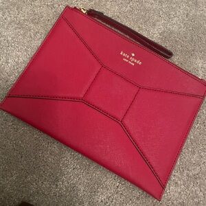 Red Kate Spade wristlet
